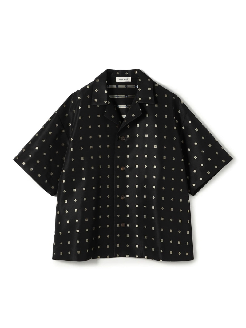 【SALE／40%OFF】edition pourell フラワージャガード シャツ EDITION トゥモローランド トップス シャツ・ブラウス ブラック【RBA_E】【送料無料】[ Fashion]｜TOMORROWLAND