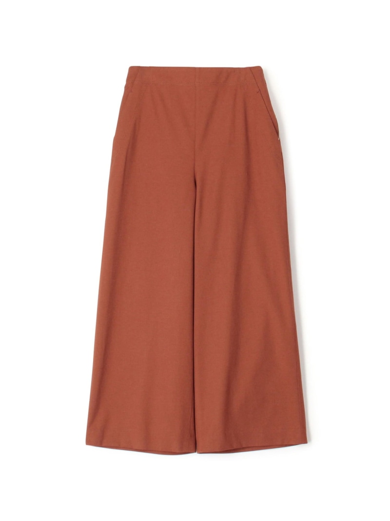 【SALE／50%OFF】コットンレーヨンストレッチ セミワイドクロップドパンツ MACPHEE トゥモローランド ズボン下 余分の物のズボン下 緑であること 薄墨色 さくら色 オレンジ色 赤銅色 青碧 ベージュ【RBA_E】【貨物輸送無料】[ Fashion]