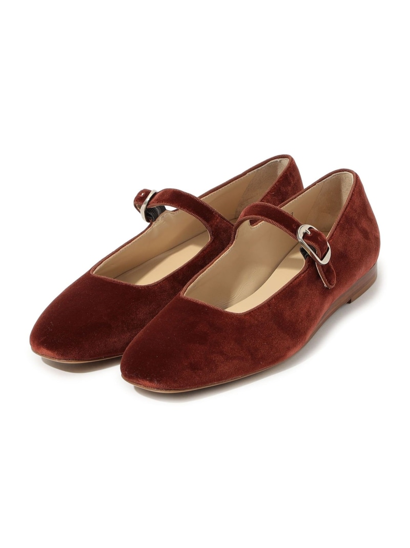 【SALE／50%OFF】LE MONDE BERYL BALLET MARY JANE メリージェーン TOMORROWLAND トゥモローランド シューズ・靴 バレエシューズ ブラック レッド【RBA_E】【送料無料】[ Fashion]
