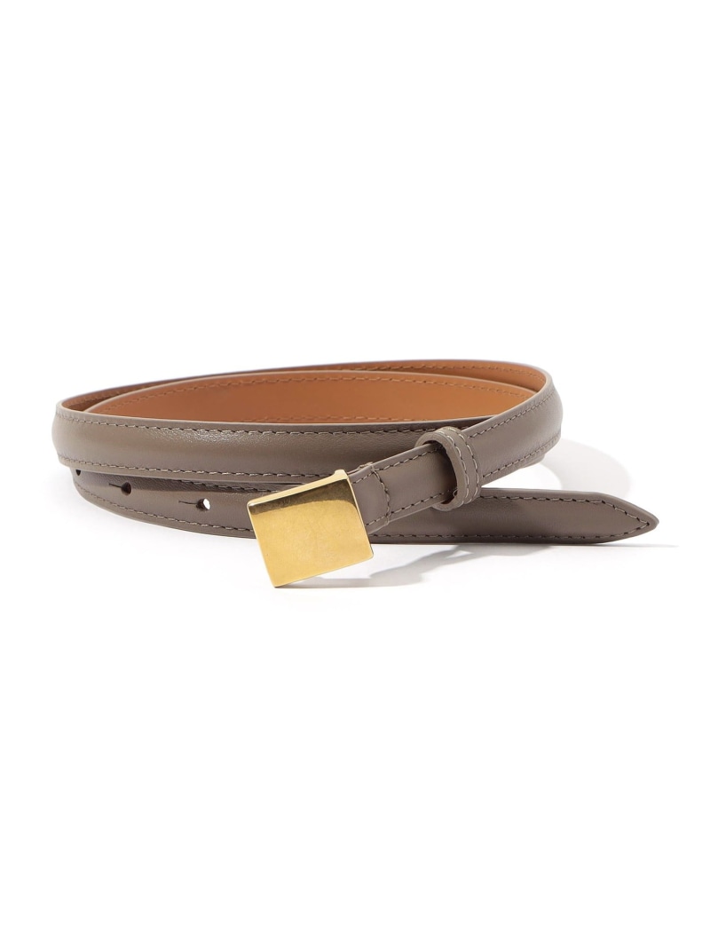 Maison Boinet ゴールドバックルベルト TOMORROWLAND GOODS トゥモローランド ファッション雑貨 ベルト ブラック レッド ベージュ【送料無料】[ Fashion]｜TOMORROWLAND