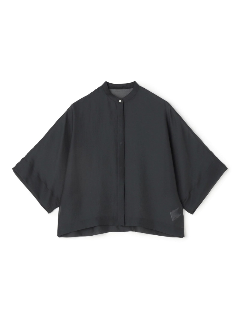 【一部WEB先行予約】シアーオーガンジー シースルーブラウス TOMORROWLAND collection トゥモローランド トップス シャツ・ブラウス ネイビー ブラウン【先行予約】*【送料無料】[ Fashion]