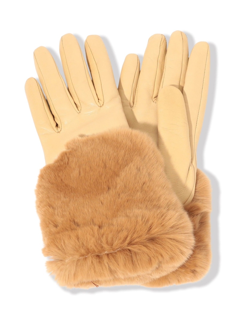 Gala Gloves レッキスファー グローブ TOMORROWLAND GOODS トゥモローランド ファッション雑貨 手袋 ベージュ【送料無料】[ Fashion]