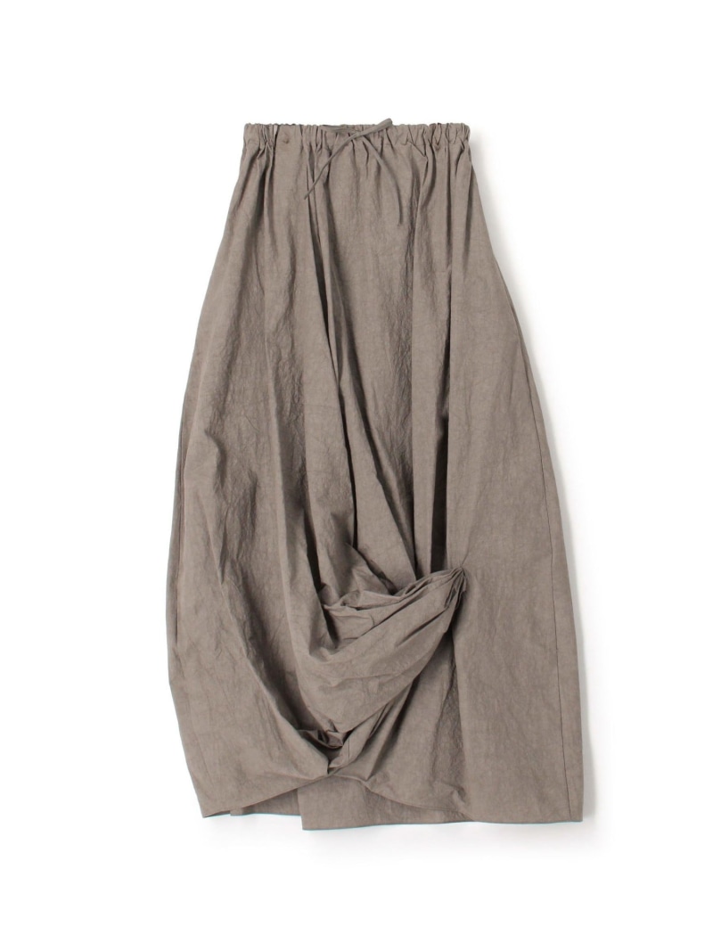 【SALE／50%OFF】LAUREN MANOOGIAN TWIST ギャザースカート TOMORROWLAND GOODS トゥモローランド スカート ロング・マキシスカート グレー【RBA_E】【送料無料】[ Fashion]