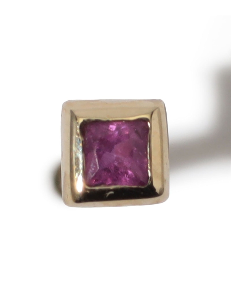Metier Mini Bezel Set Princess Gemstone Studs 片耳ピアス TOMORROWLAND GOODS トゥモローランド アクセサリー・腕時計 ピアス【送料無料】[ Fashion]｜TOMORROWLAND