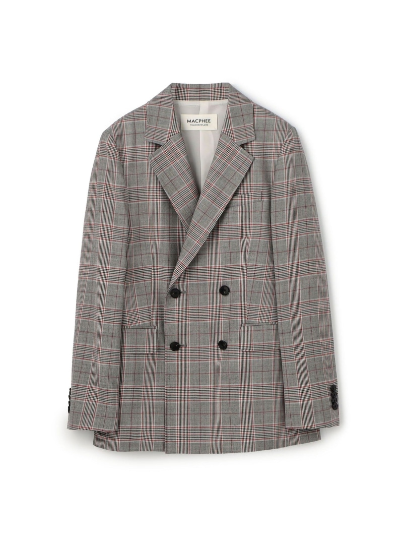 楽天市場】【SALE／40%OFF】ウールカシミヤグレンチェック ショート