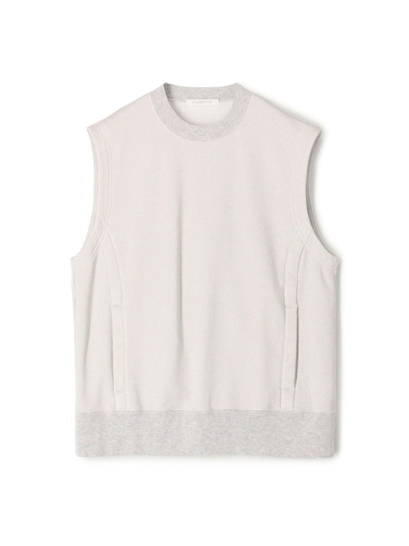 【SALE／30%OFF】ラメウラケ クルーネックベスト GALERIE VIE トゥモローランド トップス スウェット・トレーナー しろがね色【RBA_E】【貨物輸送無料】[ Fashion] スウェット・トレーナー-トップス