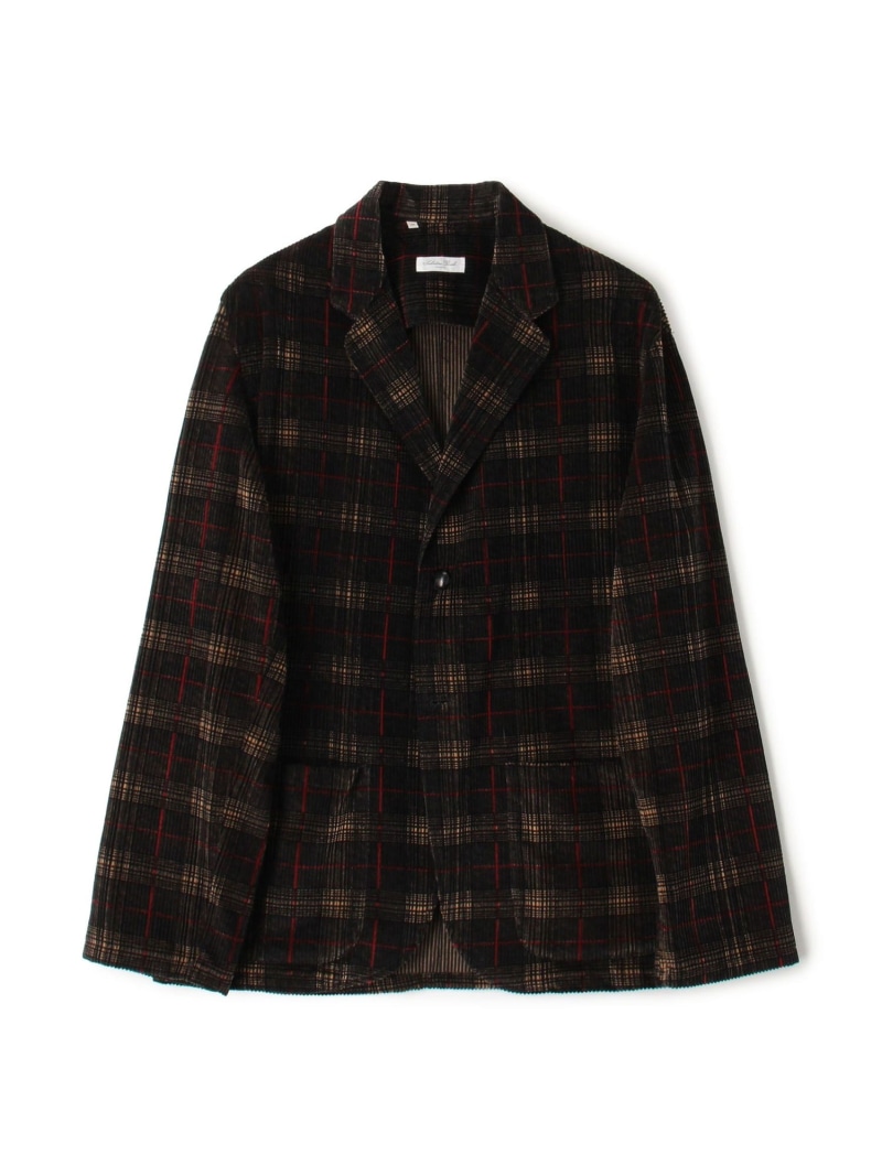 【SALE／40%OFF】【別注】Salbatore Piccolo コットンコーデュロイプリント シングルブレステッド 2Bジャケット TOMORROWLAND MEN トゥモローランド ジャケット・アウター テーラードジャケット・ブレザー ブラウン ブラック【RBA_E】【送料無料】[ Fashion] 38,610円