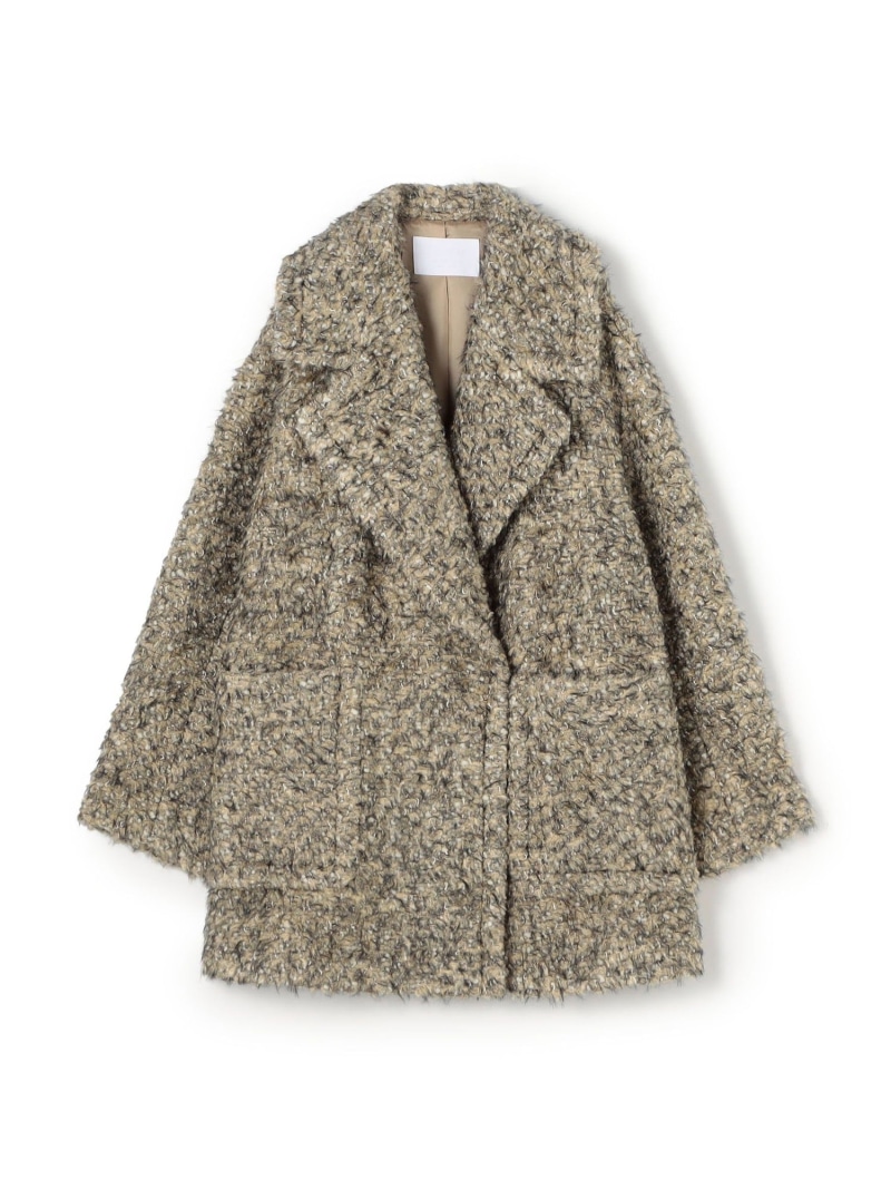 楽天市場】スラブハウンドトゥース トッパーコート TOMORROWLAND