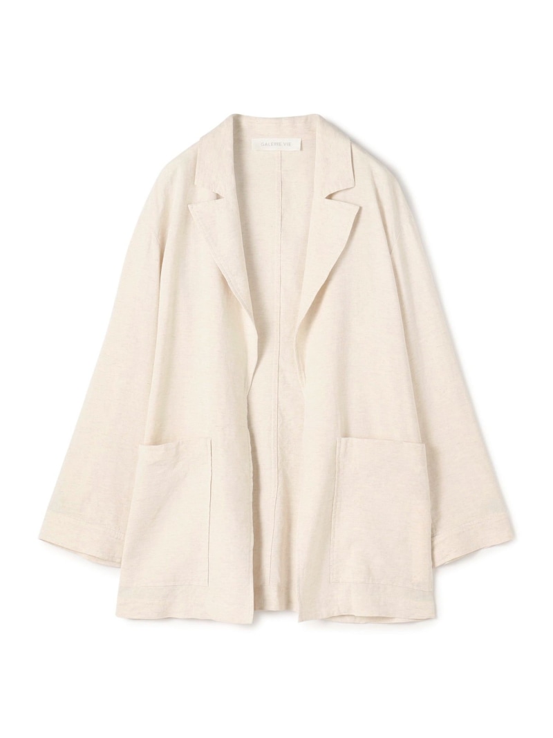 【SALE／30%OFF】ホームステッドクロス リラックスジャケット GALERIE VIE トゥモローランド ジャケット・アウター テーラードジャケット・ブレザー ベージュ【RBA_E】【送料無料】[ Fashion]｜TOMORROWLAND