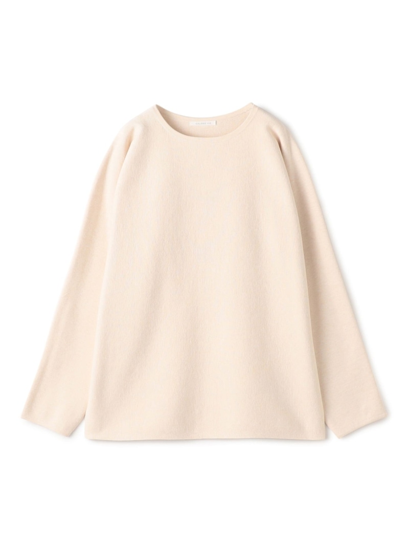 【SALE／30%OFF】ミラノリブ クルーネック プルオーバー GALERIE VIE トゥモローランド トップス ニット ネイビー ベージュ【RBA_E】【送料無料】[ Fashion]｜TOMORROWLAND