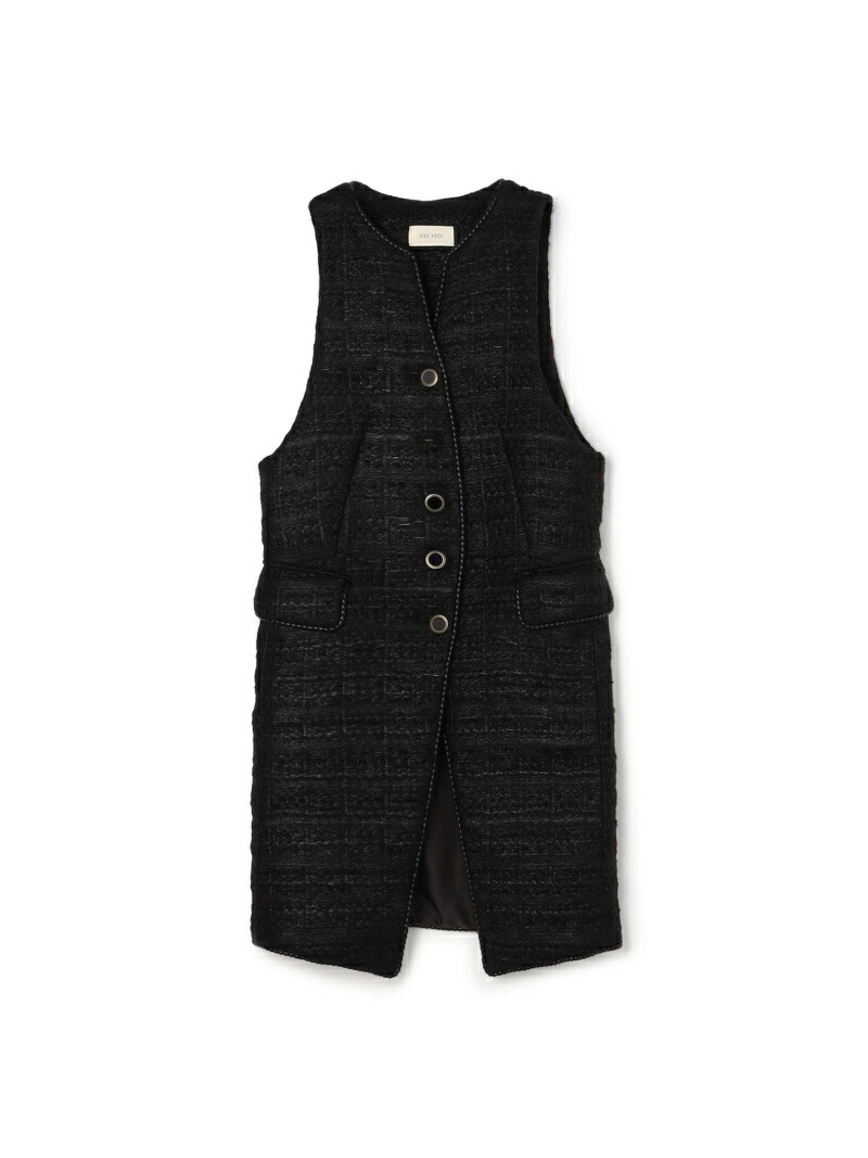 楽天市場】【SALE／40%OFF】モノトーンロービング ファーペプラムジレ