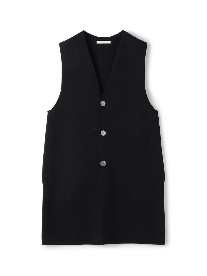 【SALE／30%OFF】ミラノリブ ロングベスト GALERIE VIE トゥモローランド トップス ベスト・ジレ ベージュ ネイビー【RBA_E】【送料無料】[ Fashion]