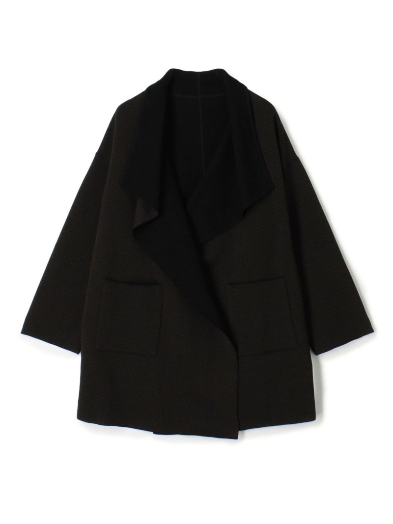 【SALE／40%OFF】ヘリンボーンダブルフェイス トライアングルカラーコート DES PRES トゥモローランド ジャケット・アウター その他のジャケット・アウター ブラック【RBA_E】【送料無料】[ Fashion] 22,961円