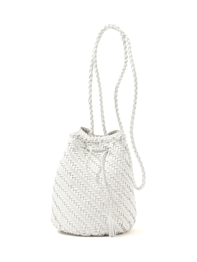 dragon DIFFUSION POMPOM ショルダーバッグ TOMORROWLAND GOODS トゥモローランド バッグ ショルダーバッグ ベージュ ホワイト【送料無料】[ Fashion]