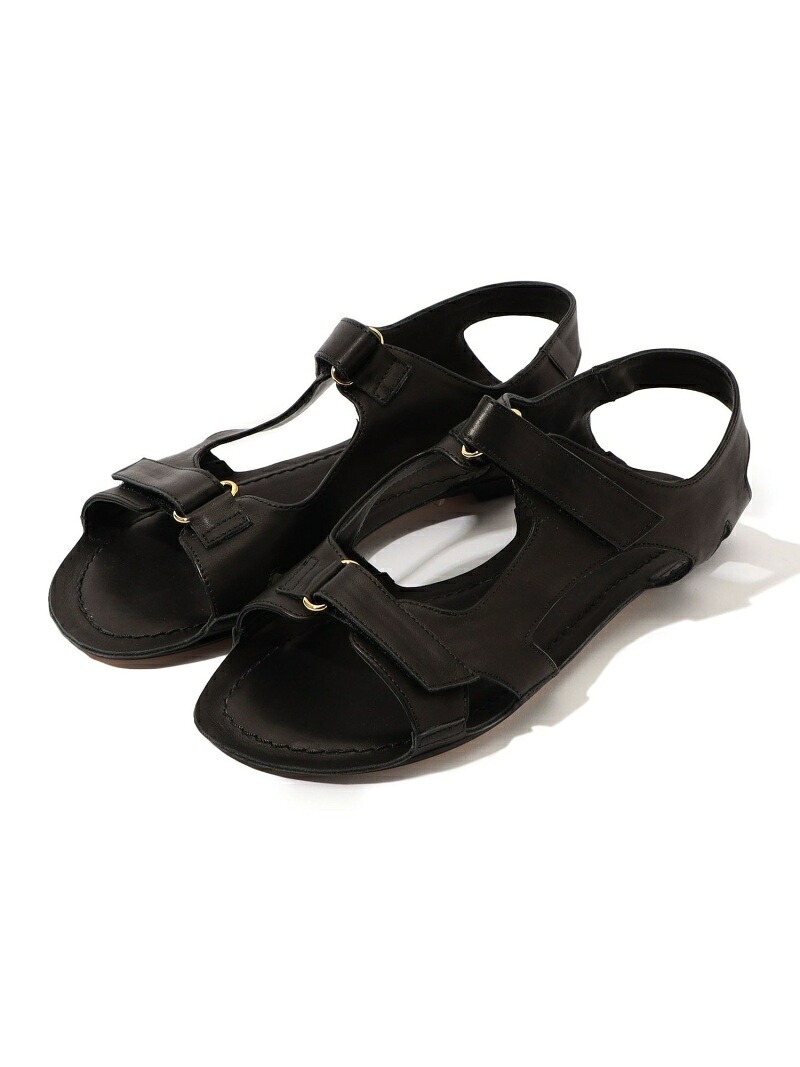 【SALE／40%OFF】JAMIE HALLER Walking フラット ベルトサンダル TOMORROWLAND GOODS トゥモローランド シューズ・靴 サンダル ベージュ ブラック【RBA_E】【送料無料】[ Fashion]｜TOMORROWLAND