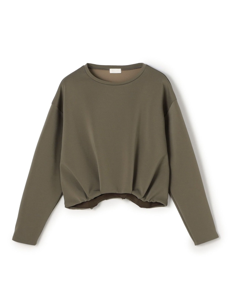 エラスティックジャージー タックショートプルオーバー Ballsey トゥモローランド トップス カットソー・Tシャツ カーキグリーン【送料無料】[ Fashion]