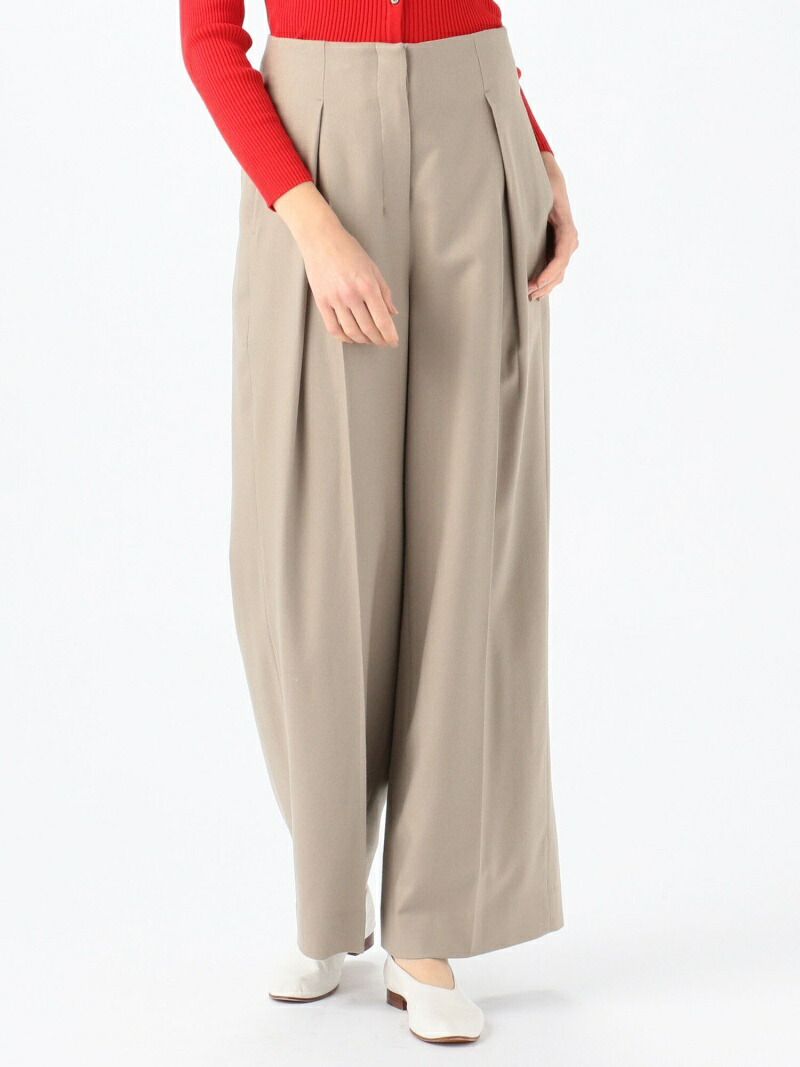 楽天ランキング1位 楽天市場 ウールサキソニー フロントタックワイドパンツ Des Pres トゥモローランド パンツ ジーンズ ワイド バギー パンツ 送料無料 Rakuten Fashion Tomorrowland 新版 Advance Com Ec