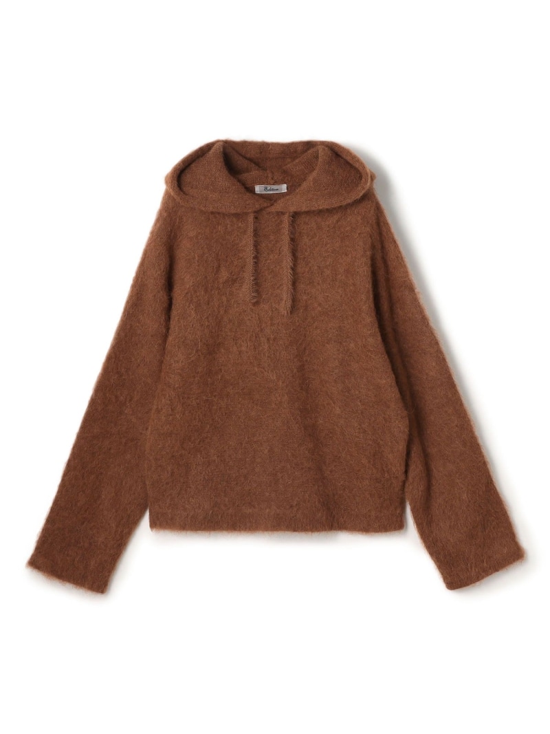【SALE／40%OFF】アルパカシャギー フーディートップス EDITION トゥモローランド トップス ニット ブラウン ブラック【RBA_E】【送料無料】[ Fashion]