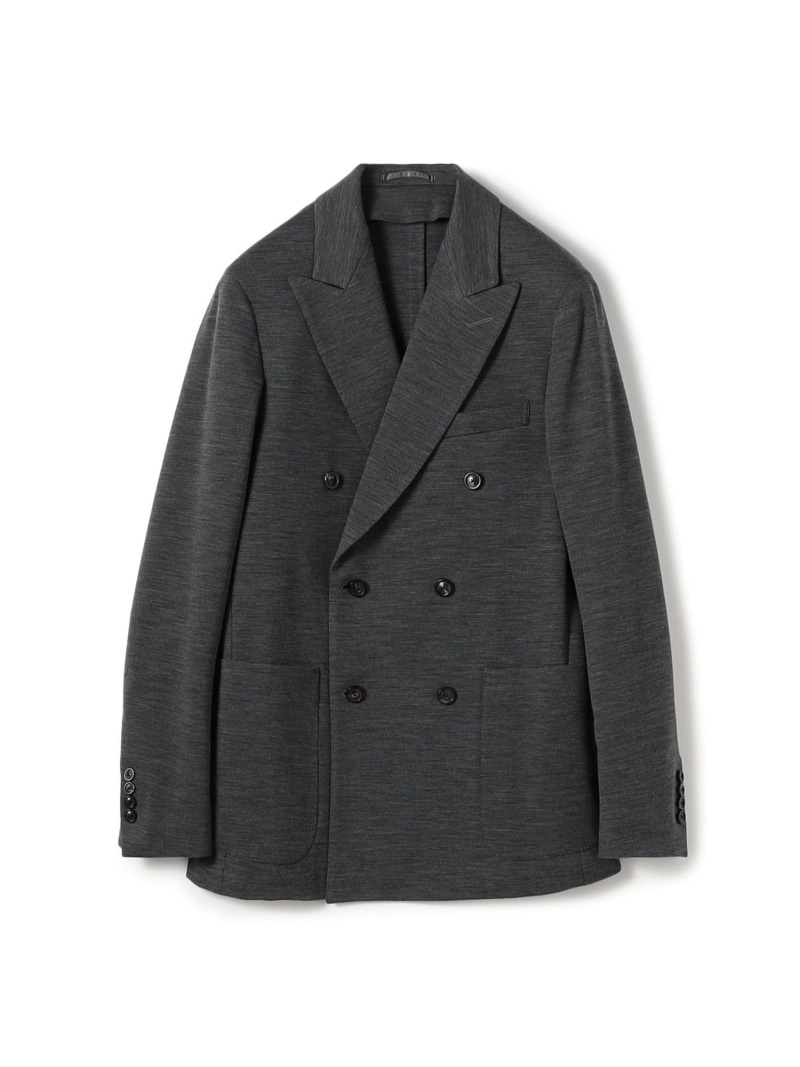 【SALE／50%OFF】ウールナイロン ダブルブレステッド6Bジャケット DONDY TOMORROWLAND MEN トゥモローランド ジャケット・アウター テーラードジャケット・ブレザー グレー ネイビー【RBA_E】【送料無料】[ Fashion]｜TOMORROWLAND