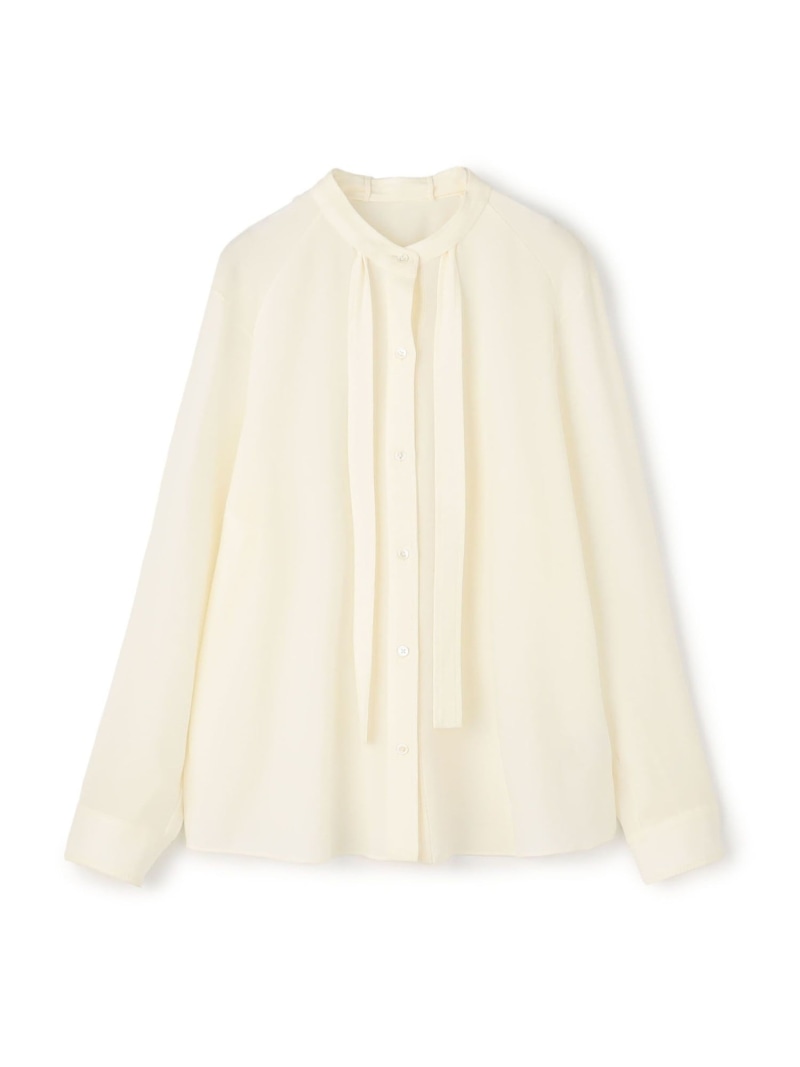 【新品】トゥモローランド・シアーアムンゼン フリルボウタイブラウス Ballsey 【Ballsey】シアーアムンゼン フリルボウタイブラウス