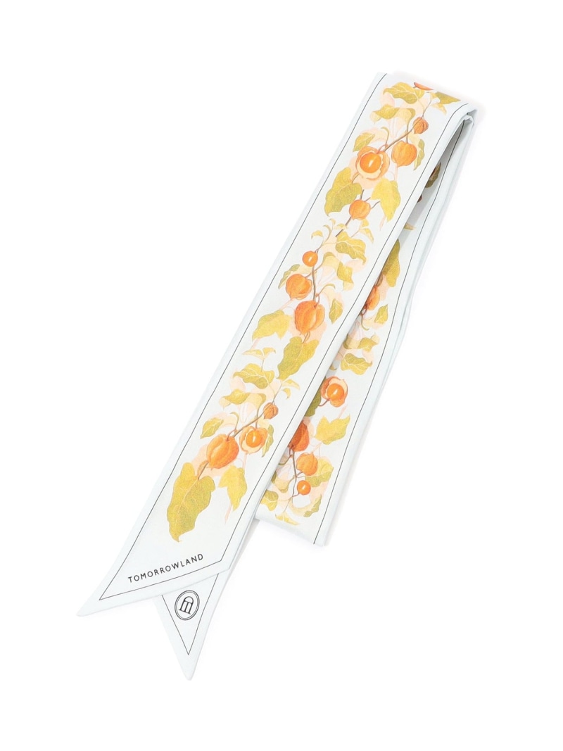 Atelier TOMORROWLAND AUTUMN FLOWER BANDEAU シルクスカーフ TOMORROWLAND GOODS トゥモローランド ファッション雑貨 スカーフ・バンダナ ブラウン ベージュ【送料無料】[ Fashion]