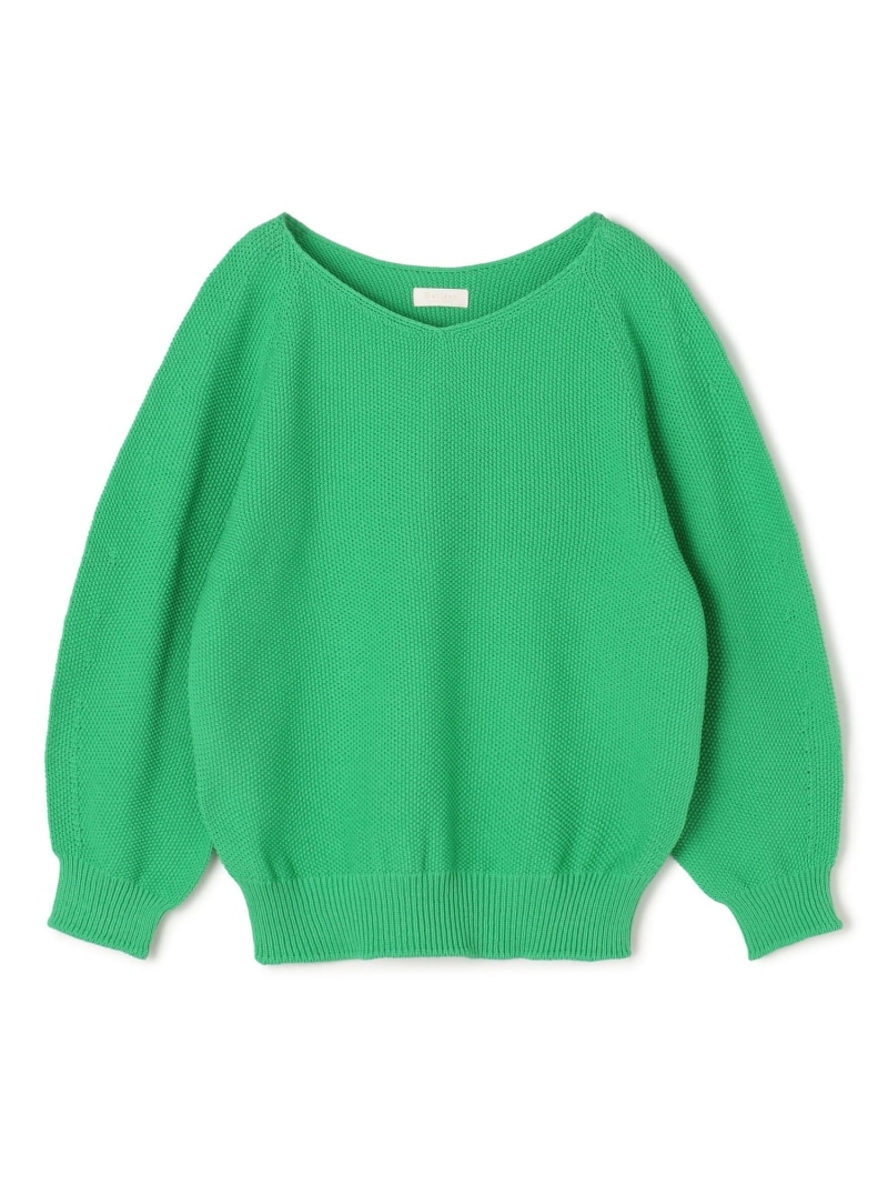 【SALE／50%OFF】モス編み目 Vのど首ティーシャツ Ballsey トゥモローランド トップス 編み物 緑であること サクラ色 白いこと 米国海軍【RBA_E】【貨物輸送無料】[ Fashion]