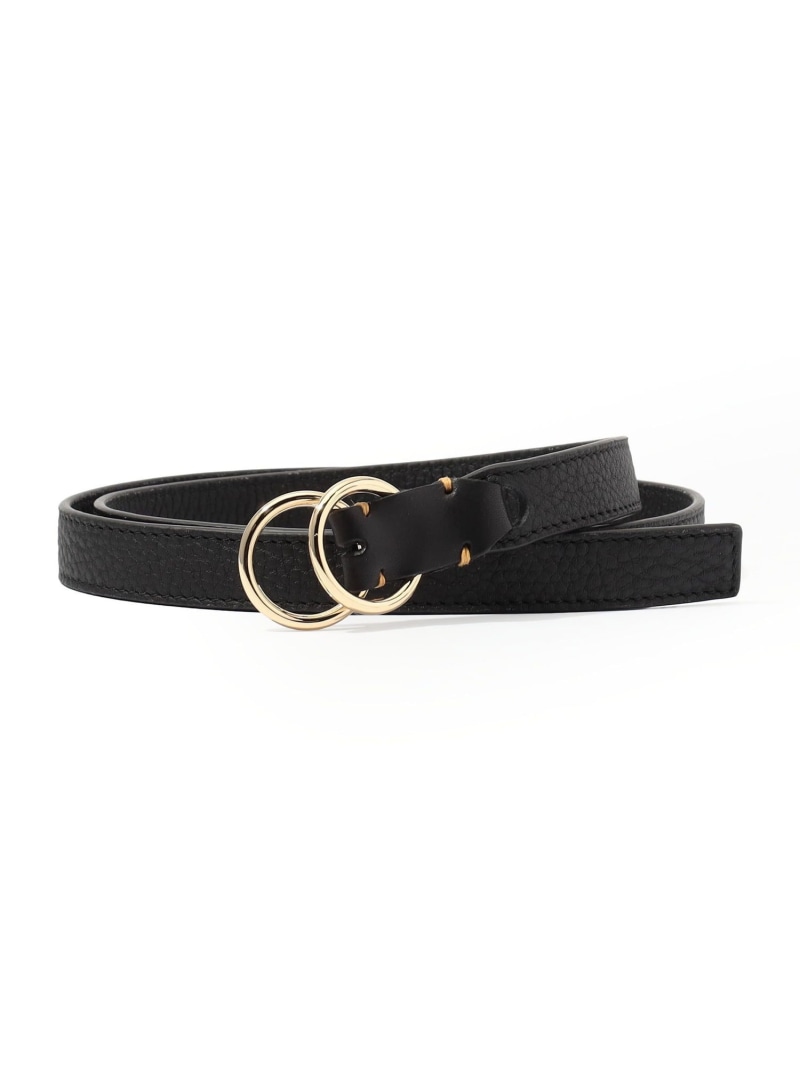 il micio レザーダブルリングベルト TOMORROWLAND GOODS トゥモローランド ファッション雑貨 ベルト ブラック【送料無料】[ Fashion]
