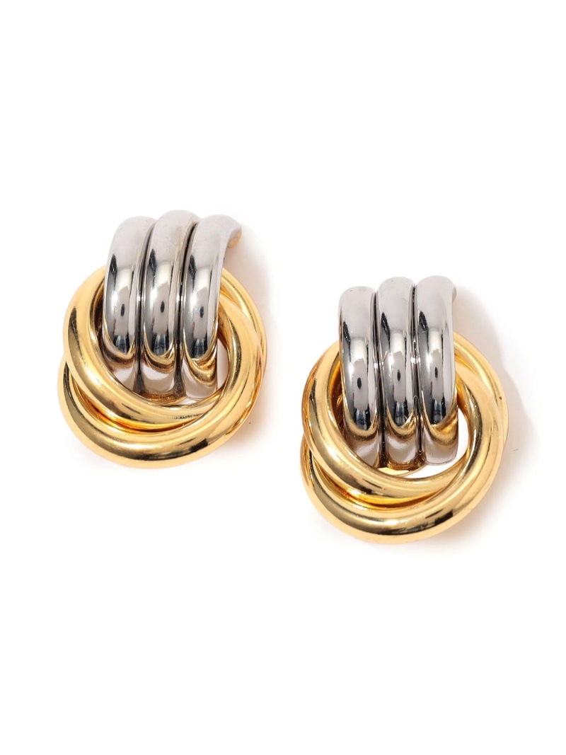 Kenneth Jay Lane S&G knot ピアス TOMORROWLAND GOODS トゥモローランド アクセサリー・腕時計 ピアス ゴールド【送料無料】[ Fashion]｜TOMORROWLAND
