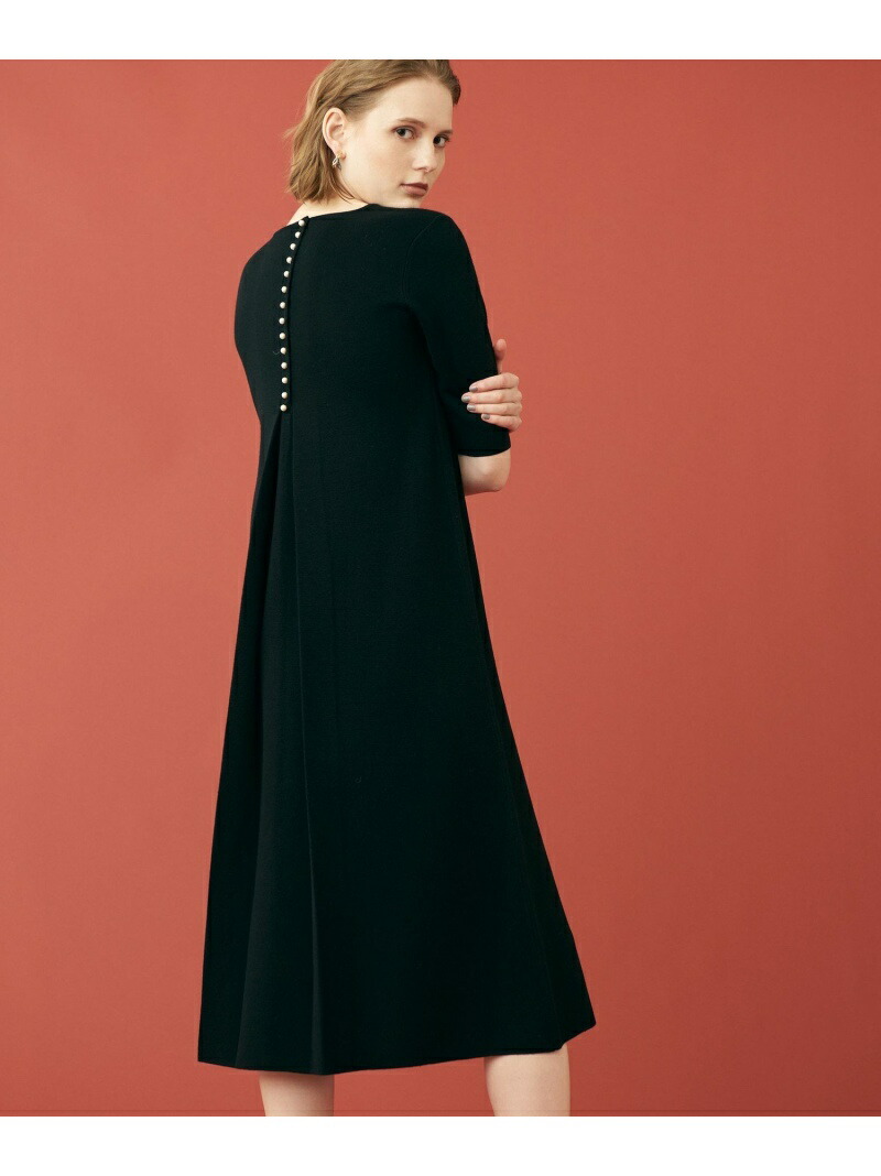 SALE／70%OFF】ウールバックパールボタン フレアワンピース Ballsey 