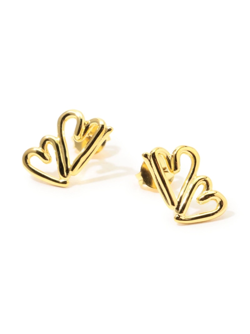 BAR Jewellery TWO HEARTS ゴールドピアス TOMORROWLAND GOODS トゥモローランド アクセサリー・腕時計 ピアス ゴールド【送料無料】[ Fashion]