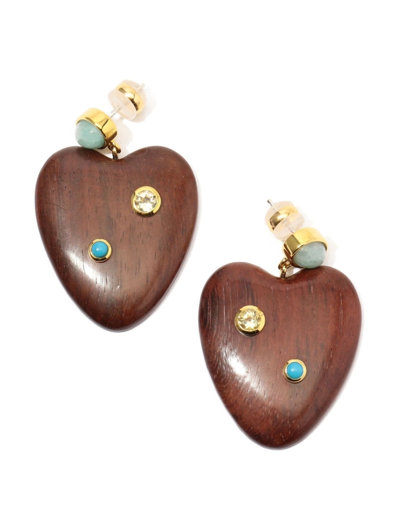 【SALE／30%OFF】LIZZIE FORTUNATO TAMARIND HEART ピアス TOMORROWLAND GOODS トゥモローランド アクセサリー・腕時計 ピアス【RBA_E】【送料無料】[ Fashion]｜TOMORROWLAND
