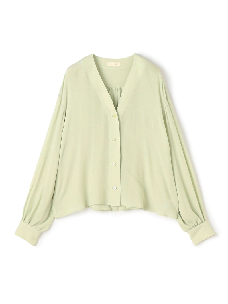 【SALE／40%OFF】ダブルクレープ Vショートブラウス DES PRES トゥモローランド トップス シャツ・ブラウス【RBA_E】【送料無料】[ Fashion]