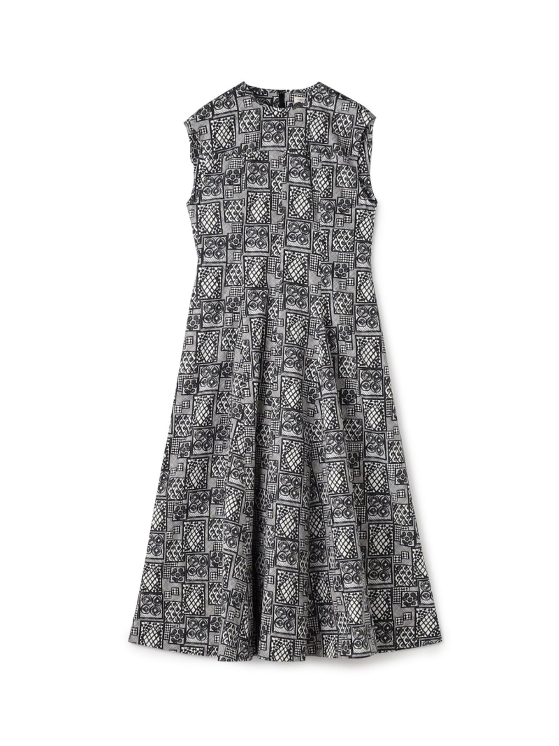 【SALE／40%OFF】パッチワークレースプリント フレアマキシワンピース DES PRES トゥモローランド ワンピース・ドレス ワンピース ブラック【RBA_E】【送料無料】[ Fashion]