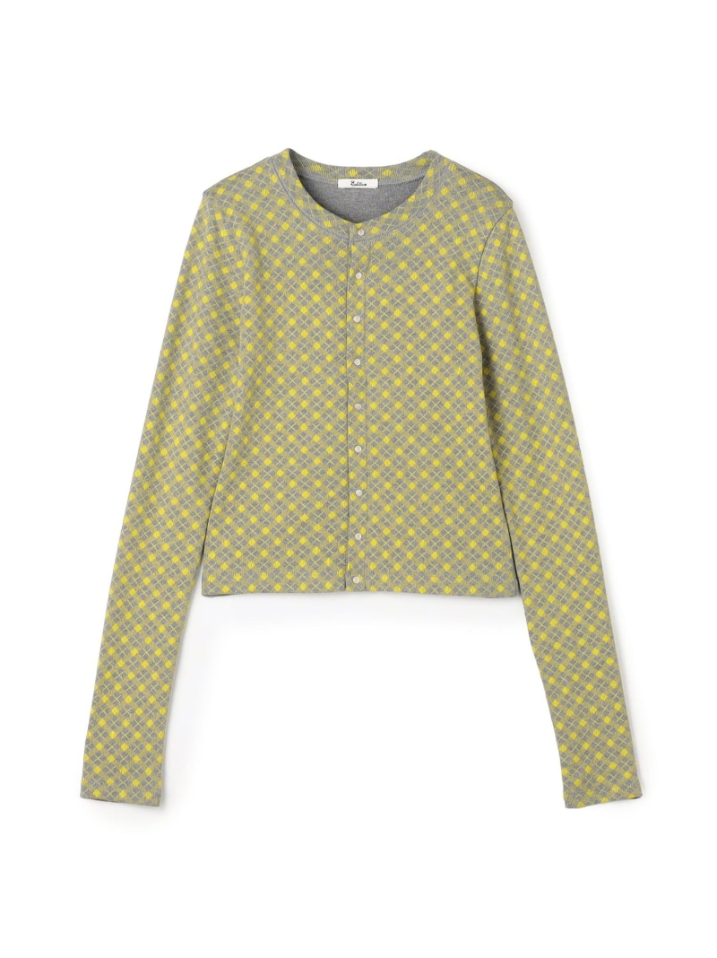 コットンモダールフライス プリント カーディガン EDITION トゥモローランド トップス カットソー・Tシャツ イエロー【送料無料】[ Fashion]
