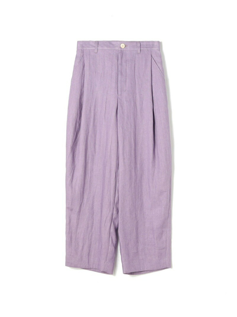【SALE／40%OFF】ヘンプツイル タックテーパードパンツ MACPHEE トゥモローランド パンツ その他のパンツ パープル オレンジ ホワイト【RBA_E】【送料無料】[ Fashion]