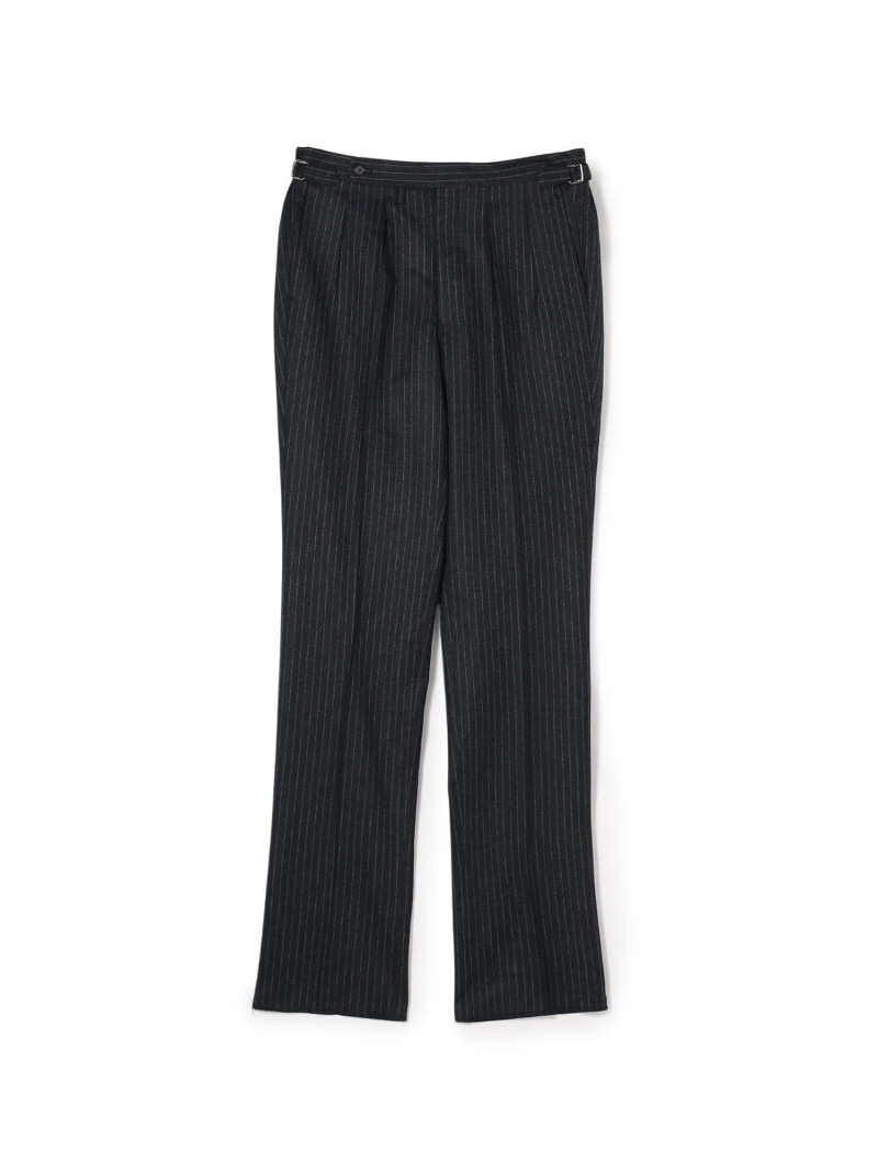 【SALE／30%OFF】ウールフランネル サイドアジャスター 2Pスラックス V.B.CANONICO TOMORROWLAND MEN トゥモローランド パンツ スラックス・ドレスパンツ グレー ブラウン【RBA_E】【送料無料】[ Fashion]