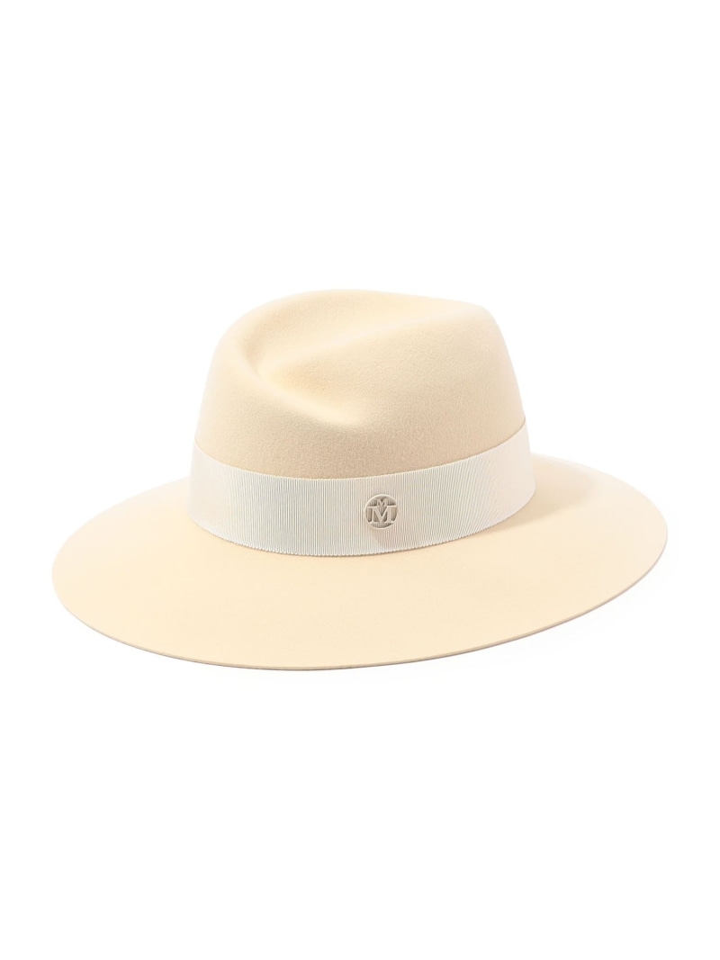 MAISON MICHEL Virginie Hat Felt 羊毛フェルト かぶり笠 TOMORROWLAND GOODS トゥモローランド 鳥打ち帽 かぶり笠 白いこと【貨物輸送無料】[ Fashion]