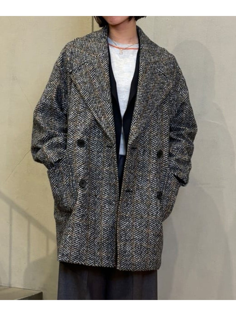 MACPHEE 24AW ブークレーボンディング ダブルブレストコート ブークレーボンディングダブルブレストコート マカフィー