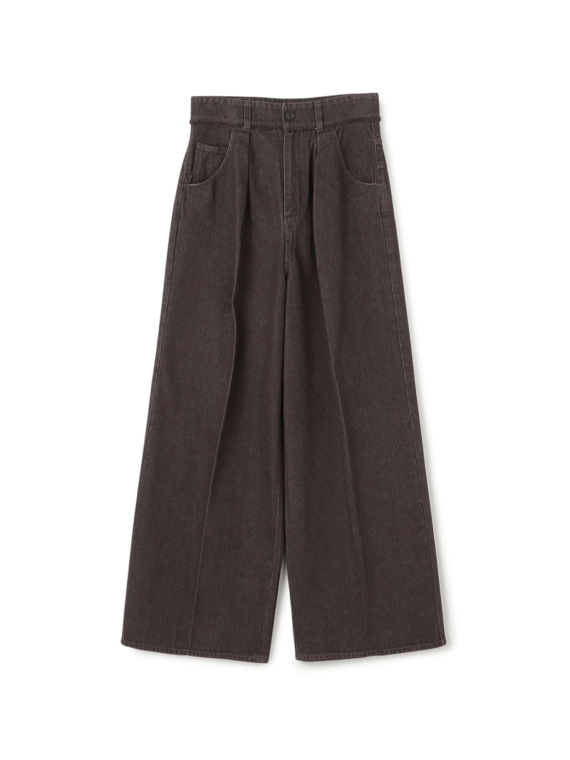 【SALE／40%OFF】ハードツイストデニム ワイドストレートパンツ MACPHEE トゥモローランド パンツ ジーンズ・デニムパンツ【RBA_E】【送料無料】[ Fashion]｜TOMORROWLAND