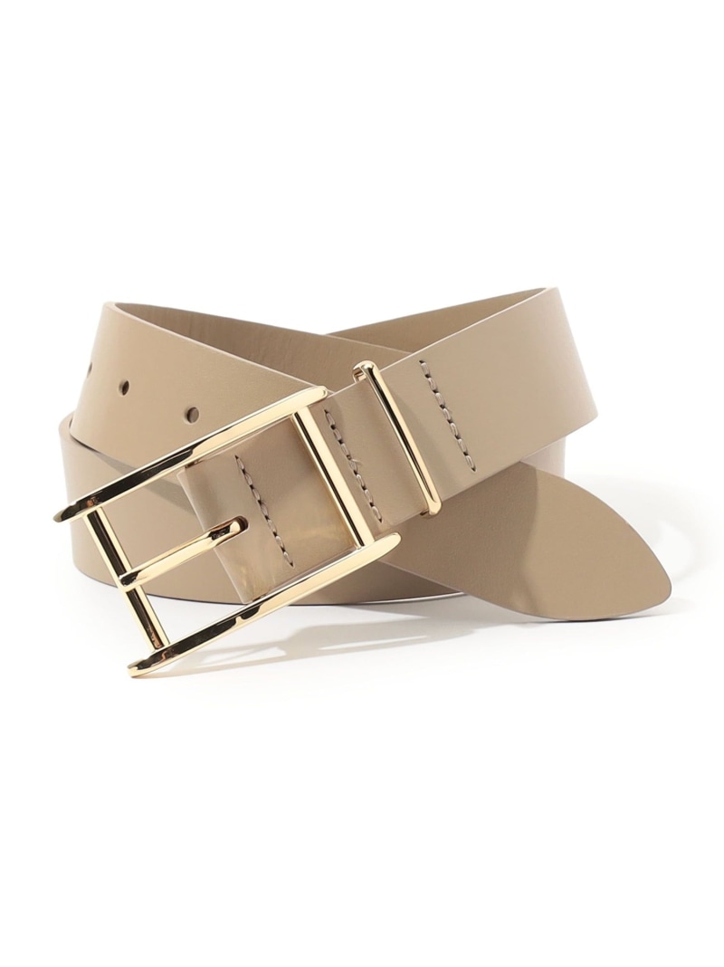 LEFIJE BUCKLE レザーベルト TOMORROWLAND GOODS トゥモローランド ファッション雑貨 ベルト ベージュ ブラック【送料無料】[ Fashion] 11,715円