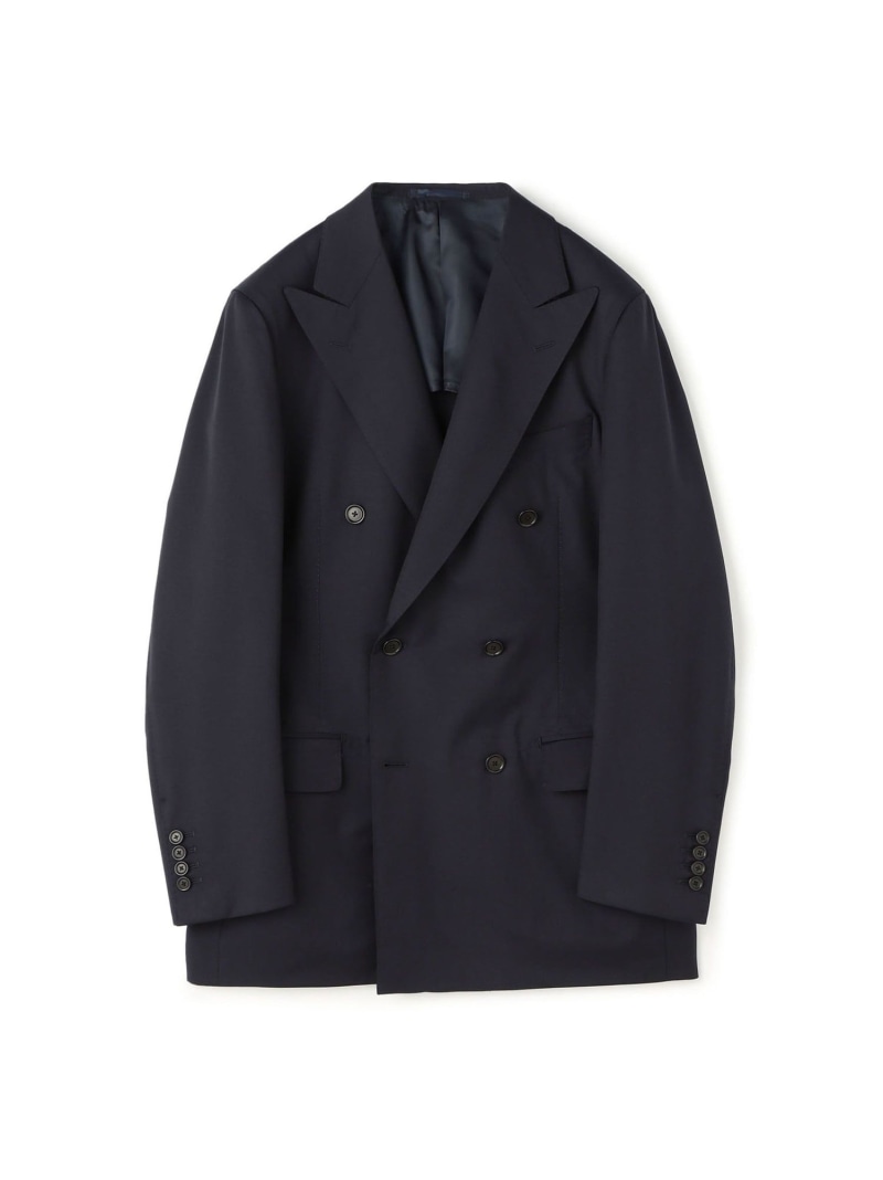 ウールツイル ダブルブレステッド6Bジャケット HORIZON TWILL E.Zegna TOMORROWLAND MEN トゥモローランド ジャケット・アウター テーラードジャケット・ブレザー ネイビー ブラック【送料無料】[ Fashion]