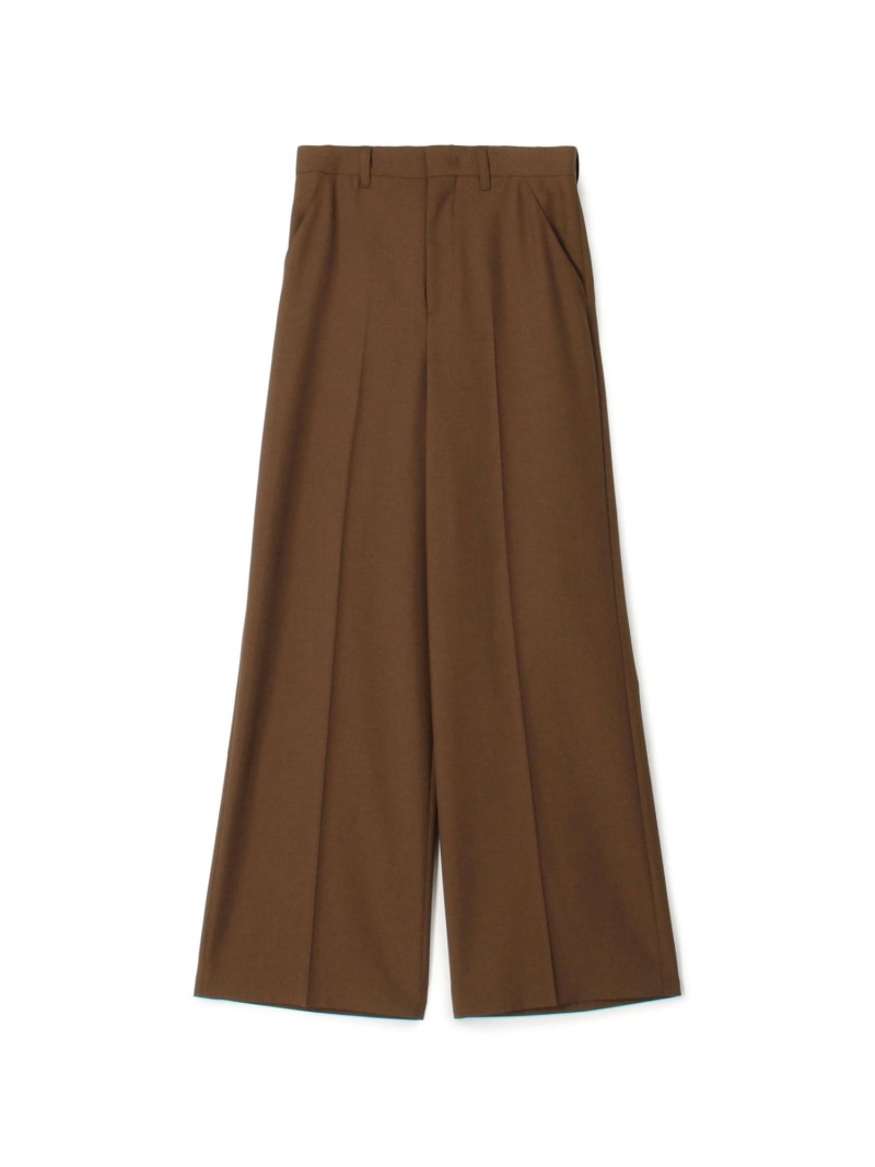 【SALE／50%OFF】ウールポリエステルドスキン スラックス EDITION トゥモローランド パンツ スラックス・ドレスパンツ ブラウン ブラック【RBA_E】【送料無料】[ Fashion]｜TOMORROWLAND