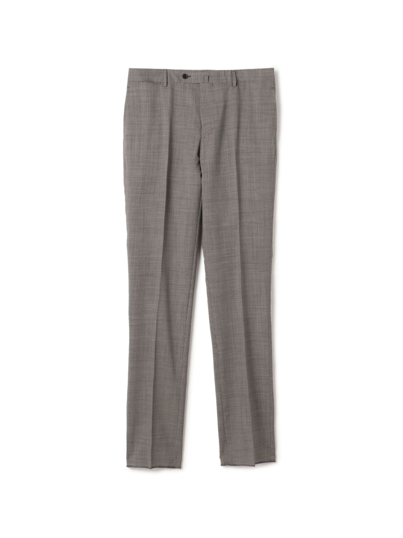 【SALE／30%OFF】Super120'sウールポリエステル ノープリーツスリムスラックス TOMORROWLAND MEN トゥモローランド パンツ スラックス・ドレスパンツ グレー ネイビー【RBA_E】【送料無料】[ Fashion]