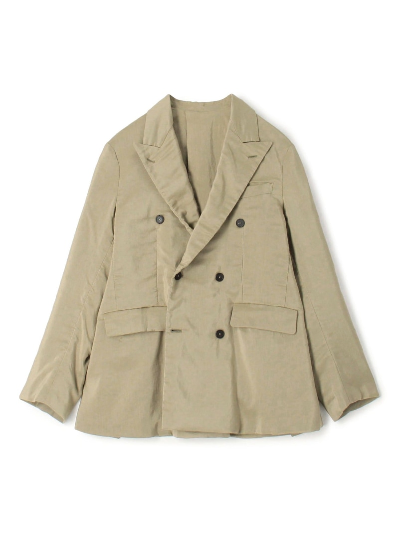 【SALE／73%OFF】コットンシルク ダブルブレステッド6Bジャケット TOMORROWLAND MEN トゥモローランド ジャケット・アウター テーラードジャケット・ブレザー カーキグリーン【RBA_E】【送料無料】[ Fashion]