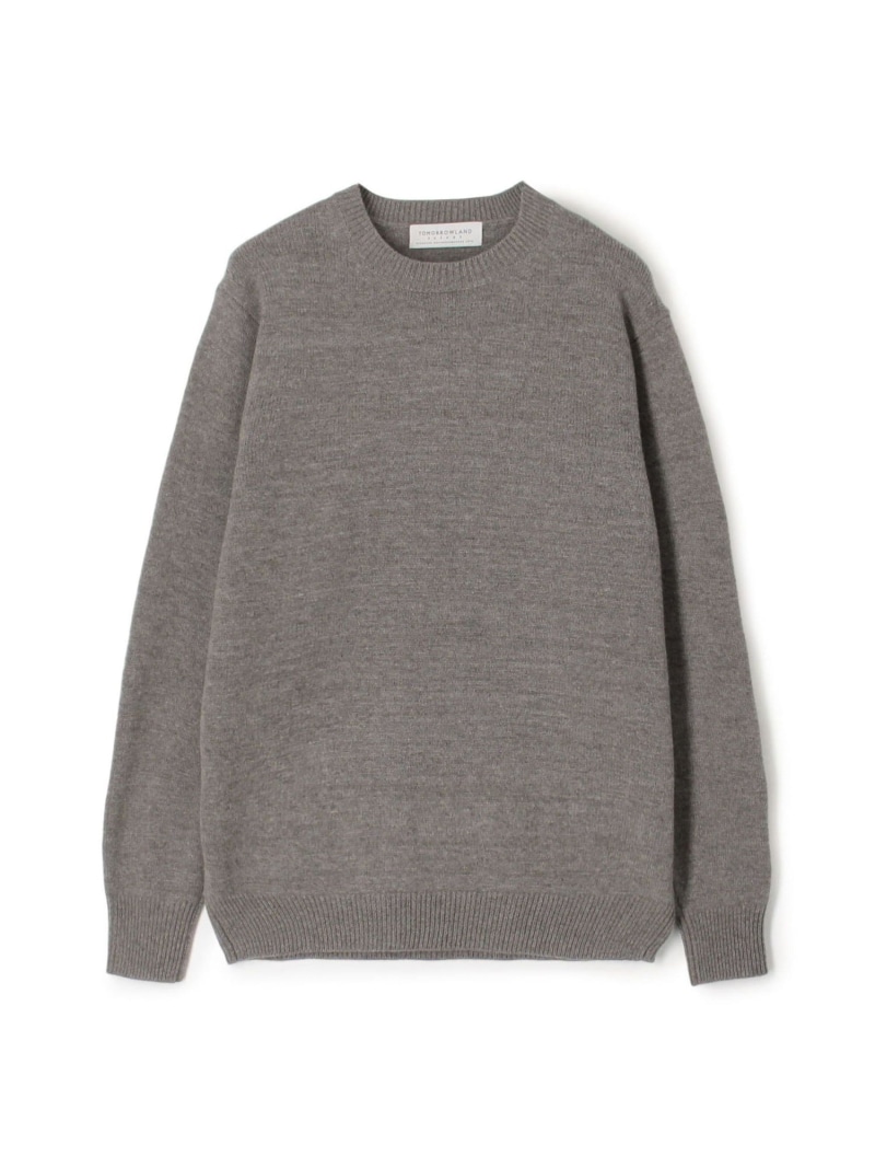 【SALE／30%OFF】TOMORROWLAND tricot スーパーファインラムウール クルーネックプルオーバー TOMORROWLAND MEN トゥモローランド トップス 編み物 白いこと 薄墨色 オレンジ色 黄み 黒いこと カーキ緑であること 青色【RBA_E】【貨物輸送無料】[ Fashion] トップス-メンズファッション