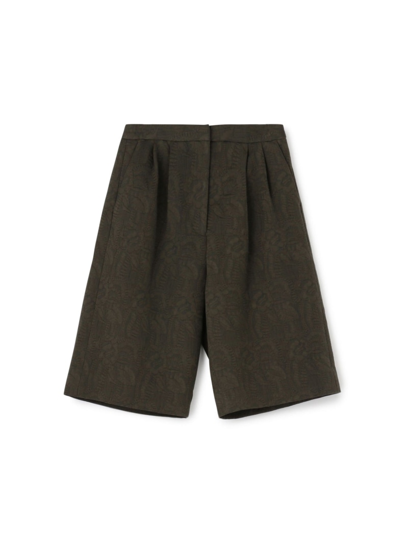 【SALE／60%OFF】コットンリネンジャガード ワイドタックショーツ BACCA トゥモローランド パンツ その他のパンツ ホワイト【RBA_E】【送料無料】[ Fashion]