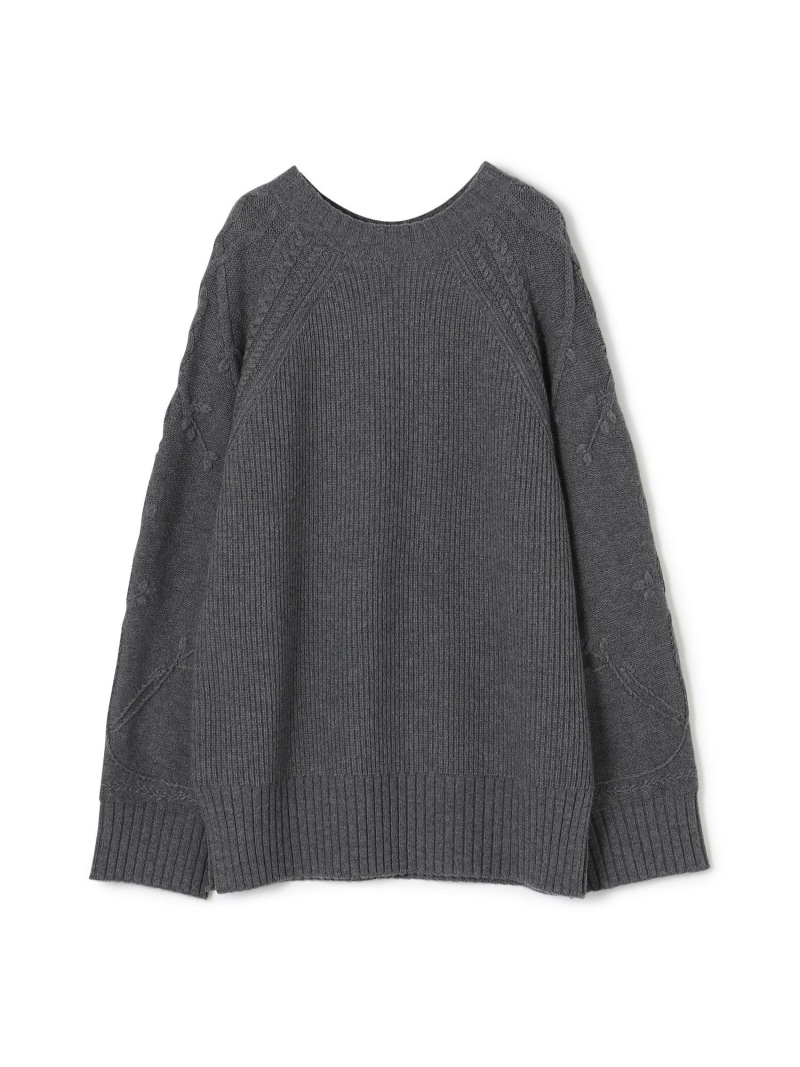 【SALE／50%OFF】セミウーステッドウール クルーネックプルオーバー DES PRES トゥモローランド トップス ニット ホワイト グレー ネイビー カーキグリーン【RBA_E】【送料無料】[ Fashion]