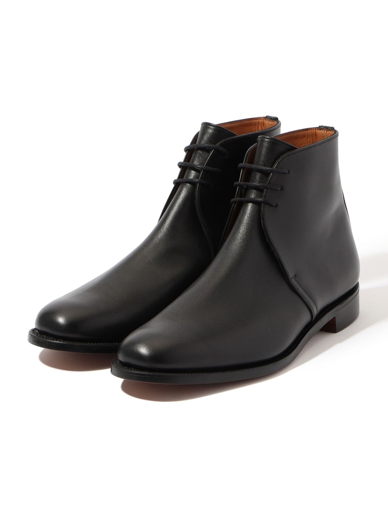 【別注】SANDERS GEORGE BOOTS 3アイレットレースアップブーツ TOMORROWLAND GOODS トゥモローランド シューズ・靴 ブーツ ブラック【送料無料】[ Fashion]