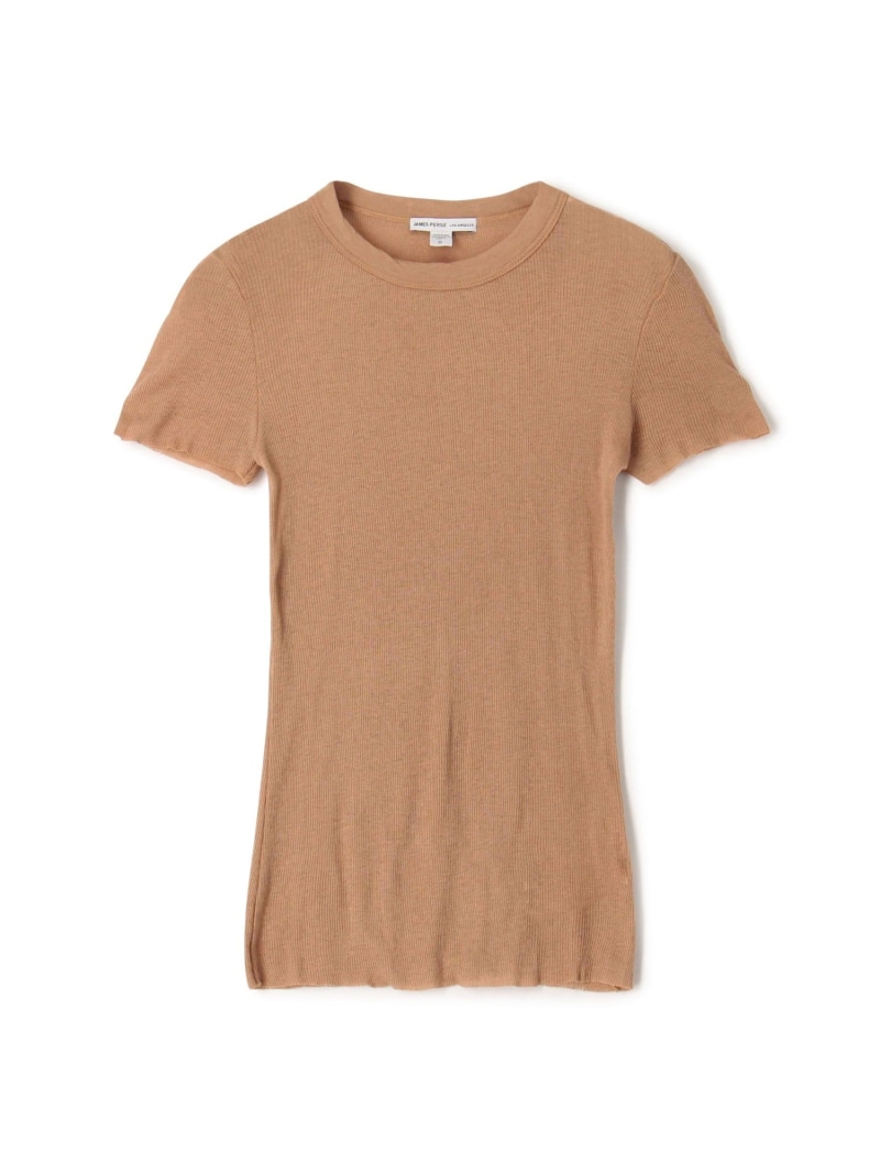 コットンカシミヤブレンドリブ クルーネックTシャツ WVA3978 JAMES PERSE トゥモローランド トップス カットソー・Tシャツ ブラック ホワイト ベージュ【送料無料】[ Fashion]｜TOMORROWLAND