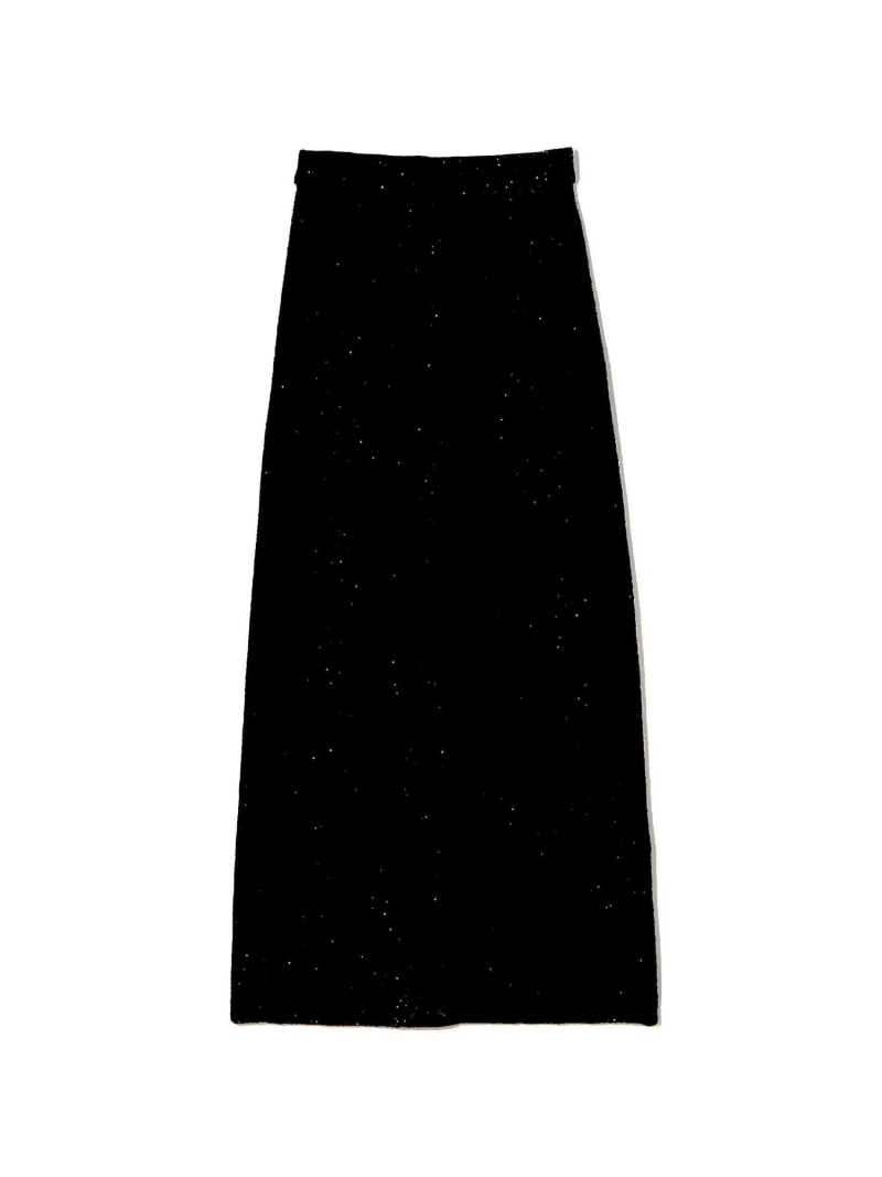 ストレッチスパンコール タイトロングスカート Ballsey トゥモローランド スカート ロング・マキシスカート ブラック【送料無料】[ Fashion]